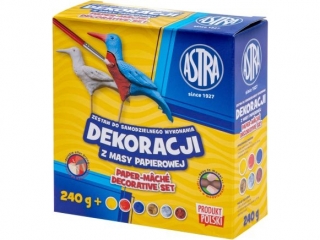 Masa papierowa Astra zestaw 240g, 6 kol x 10 ml, p�dzelek
