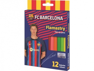 Flamastry okr�g�e FC Barcelona - 12 kolor�w