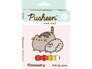 Flamastry 12 kolor�w PUSHEEN