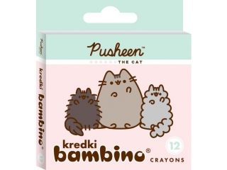 Kredki BAMBINO 12 kolor�w PUSHEEN