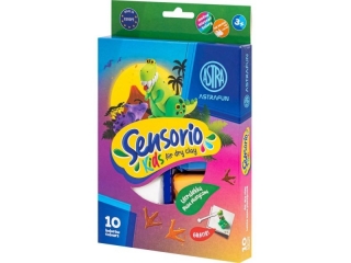 Lekka masa plastyczna Dinozaury Sensorio Kids - 10 kolor�w