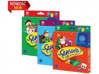 Lekka masa plastyczna ASTRAFUN Sensorio Kids Miko�aj Ba�wanek Elf -16 kol
