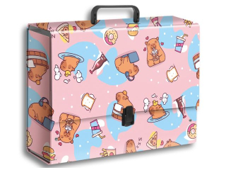 Teczka z r�czk� B4 JUMBO PENMATE T 0121 Kapibara food folia mat nierysuj�ca