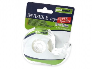 Ta�ma biurowa PENWORD Iinvisible niewidoczna z obcinaczem 18mmx33m