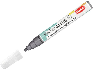 Marker TOMA permanentny do fug, fibrowa ko�c�wka �ci�a 1-4mm - grafitowy [opakowanie=20szt]TO-419 grafitowy