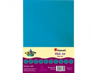 Filc TITANUM A4 10szt. 2mm (200g) - morski
