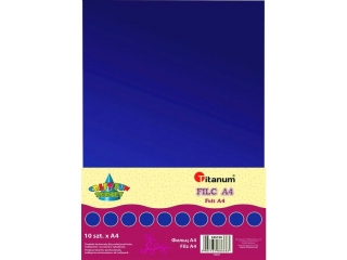 Filc TITANUM A4 10szt. 2mm (200g) - ultramaryna