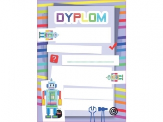 Dyplomy BENIAMIN dzieci�ce A4 20szt. - Roboty