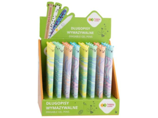 Display - D�ugopis wymazywalny Pastel Twist (Uszaki), 0.5mm, niebieski, 40 szt, Happy Color
