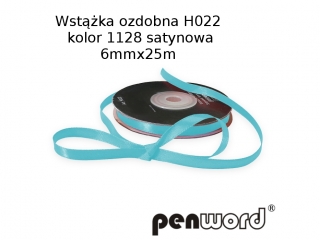 WST��KA OZDOBNA H022 KOL. 1128 SATYNOWA 6mmx25m [opakowanie=5szt]