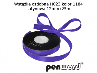 WST��KA OZDOBNA H023 KOL. 1184 SATYNOWA 12mmx25m [opakowanie=5szt]