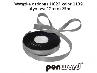WST��KA OZDOBNA H023 KOL. 1139 SATYNOWA 12mmx25m [opakowanie=5szt]
