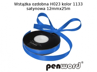 WST��KA OZDOBNA H023 KOL. 1133 SATYNOWA 12mmx25m [opakowanie=5szt]