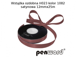 WST��KA OZDOBNA H023 KOL. 1082 SATYNOWA 12mmx25m [opakowanie=5szt]
