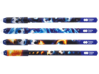 D�ugopis wymazywalny Cosmo Ball, 0, 5 mm, niebieski, Happy Color [opakowanie=12szt]