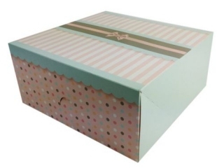 Pude�ka na ciasta BENIAMIN 245 x 210 x 70 mm / 5szt. - Paski