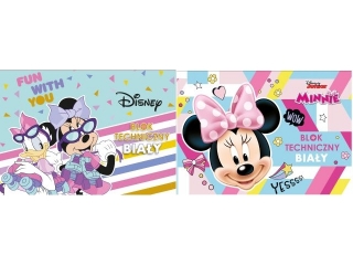 BLOK TECHNICZNY BIA�Y A4/10k. / MINNIE MOUSE [opakowanie=10szt]