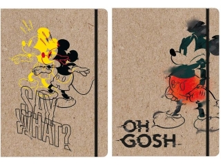 TECZKA Z GUMK� A4 / MICKEY MOUSE KRAFT LINER [opakowanie=10szt]