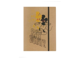 TECZKA Z GUMK� A4 / MICKEY MOUSE KRAFT LINER [opakowanie=10szt]