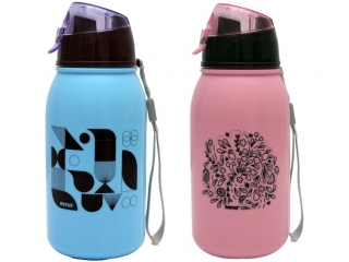 Bidon plastikowy BENIAMIN r�owy/niebieski mix
