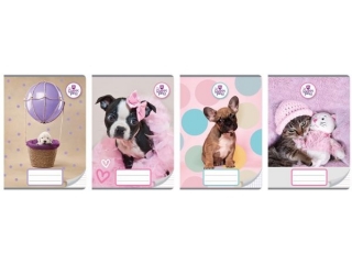 Zeszyt A5 16k. BENIAMIN The Sweet Pets, kolorowe trzy linie
