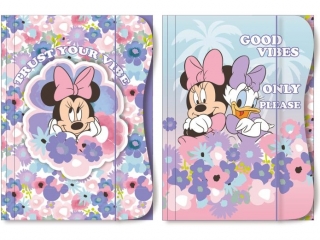 TECZKA Z GUMK� A4 / MINNIE MOUSE [opakowanie=10szt]
