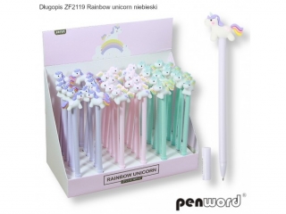 D�UGOPIS ZF2119 RAINBOW UNICORN NIEBIESKI [opakowanie=36szt]�(SZPSH)
