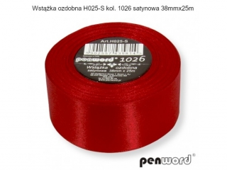 WST��KA OZDOBNA H025-S KOL. 1026 SATYNOWA 38mmx25m