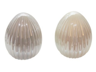 Jajka ceramiczne DPCRAFT Per�owe cream 6x8cm 2szt.