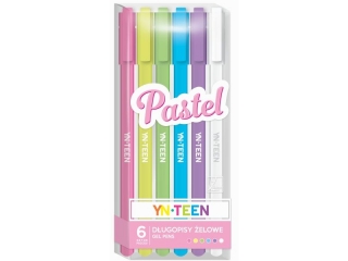 D�ugopisy �elowe INTERDRUK Pastel 6 kolor�w