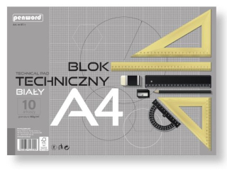 BLOK TECHNICZNY A4 BIA�Y BT-1 160g 10 ARKUSZY PREMIUM
