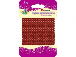 Cekiny na ta�mie O6mm 2m czerwone