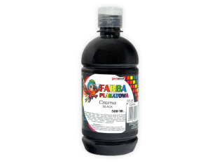 FARBA PLAKATOWA 500ML FP-05 CZARNA (SZPSH)