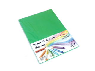 PAPIER TECHNICZNY/BRYSTOL A4 CB-185-DC206 ZIELONY 50 ARKUSZY (SZPSH)