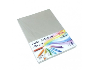 PAPIER TECHNICZNY/BRYSTOL A4 CB-185-MC107 SZARY 50 ARKUSZY (SZPSH)