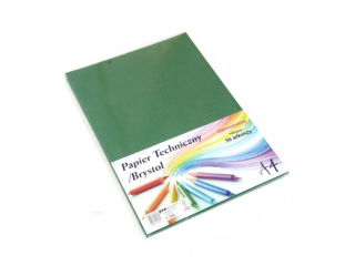 PAPIER TECHNICZNY/BRYSTOL A4 CB-185-UC402 CIEMNOZIELONY 50 ARKUSZY (SZPSH)