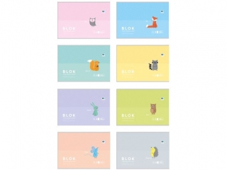 Blok techniczny A4 10k. INTERDRUK 240g BxB Kids pastel