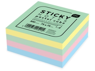 Blok kart.samoprz.75X75mm Academy Pastel [opakowanie=6szt]