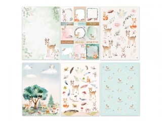 BLOK PAPIER�W KREATYWNYCH Z ELEMENTAMI DO WYCINANIA - MAGICAL FOREST, 20 ARKUSZY BN-DLP