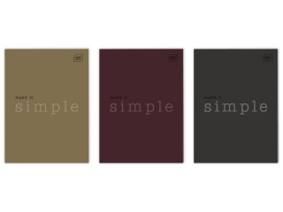 Zeszyt A4 60k. INTERDRUK Karton t�oczony Simple, kratka