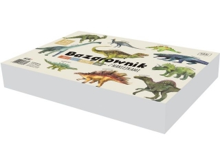 Bazgrownik INTERDRUK A4 z naklejkami Dinozaury