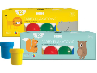 Farby plakatowe 12x20ml BEBE Kids