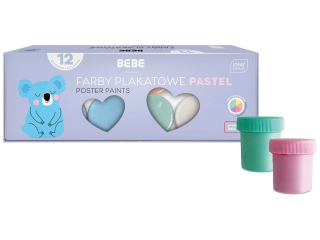 Farby plakatowe 12x20ml BEBE Kids Pastel
