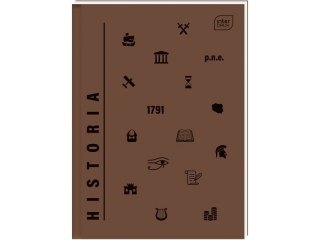 Brulion A5 80k. INTERDRUK m 70g Historia, kratka