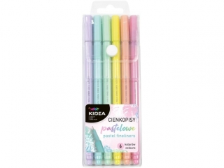 Cienkopisy KIDEA pastelowe 6 kolor�w