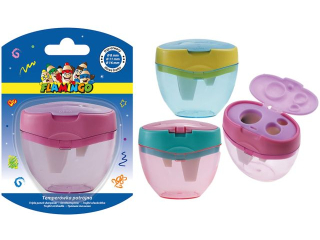 TEMPER�WKA POTR�JNA Z PRZE�ROCZYSTYM POJEMNIKIEM NA STRӯYNY, WIELKO�� OTWOR�W: 8 mm, 11mm, 16mm . DOST�PNA W 3 WARIANTACH KOLORYSTYCZNYCH FLAMINGO
