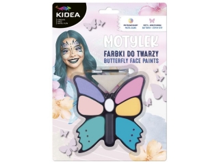 FARBKI DO TWARZY MOTYLEK 8 KOLOR�W KIDEA