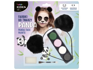 FARBKI DO TWARZY ZESTAW Z OPASK� PANDA KIDEA