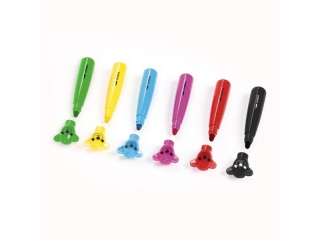 FLAMASTRY JUMBO Z FIGURK� MISIE 6 KOLOR�W KIDEA