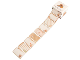 NAKLEJKI NA ROLCE - ETYKIETY KAPIBARA 7,5 X 6,5 CM, 256 SZT.
